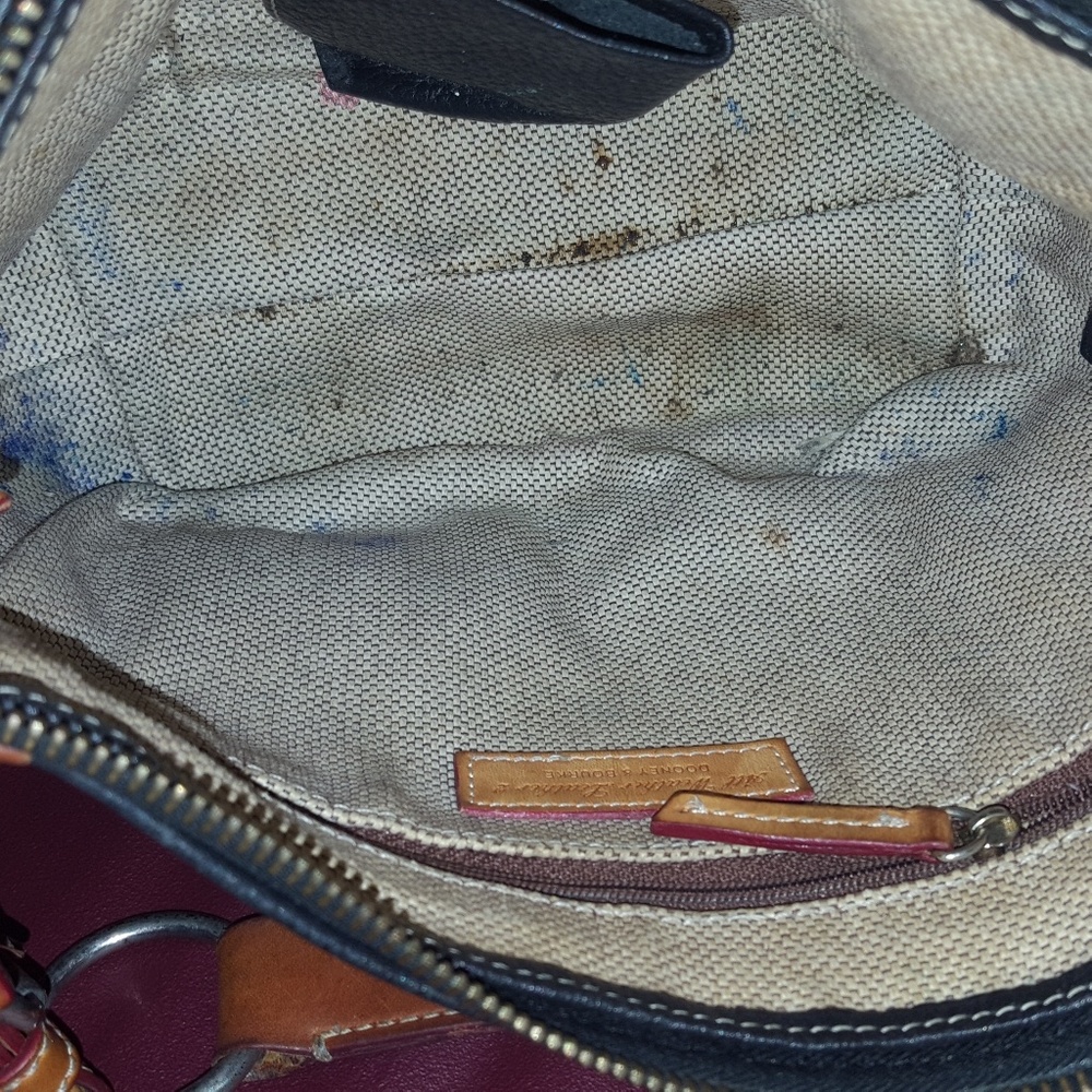 Very Loved Dooney Black Pebble Hobo Bag - Picture 5 of 6